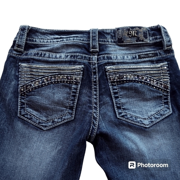 Miss Me Low Rise Signature Skinny Bling Jeans sz 26 - Picture 7 of 11